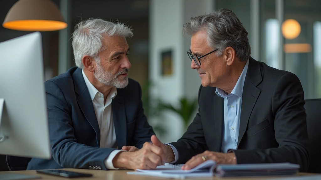 Менторство в действии, опытный профессионал обучает молодого коллегу